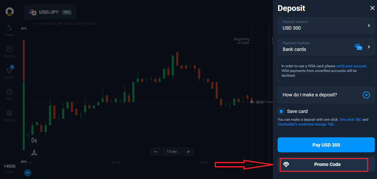 Ինչպես ավանդ դնել և առևտուր անել Olymptrade-ում