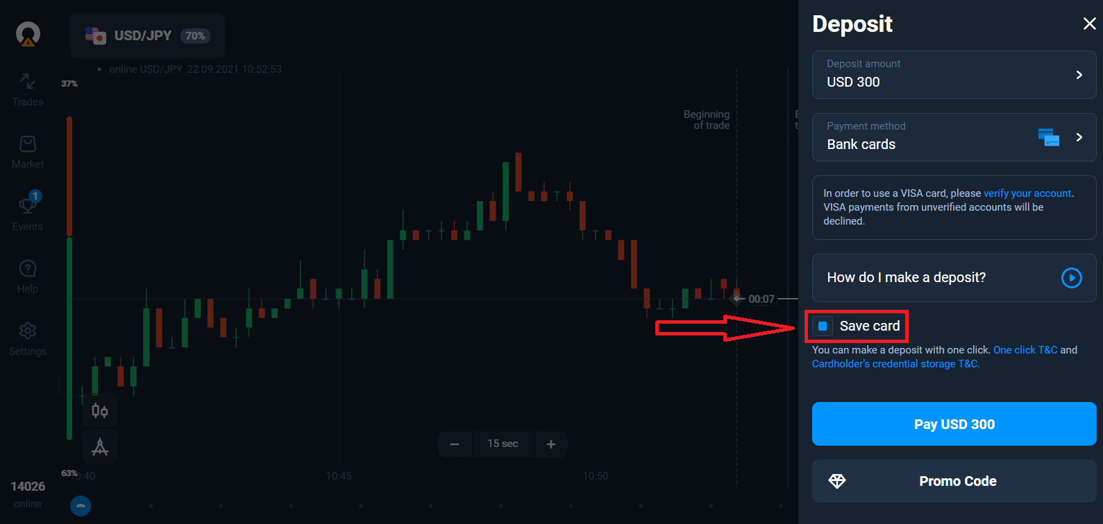 Ինչպես ավանդ դնել և առևտուր անել Olymptrade-ում