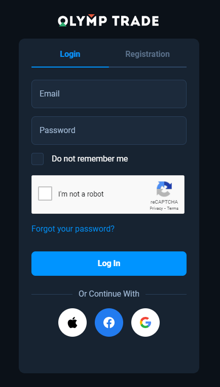 Olymptrade-sovelluksen lataaminen ja asentaminen kannettavalle tietokoneelle/PC:lle (Windows, macOS)