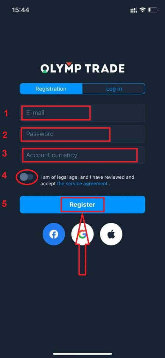 Hoe om rekening oop te maak en by Olymp Trade aan te meld Hoe om rekening oop te maak en by Olymp Trade aan te meld