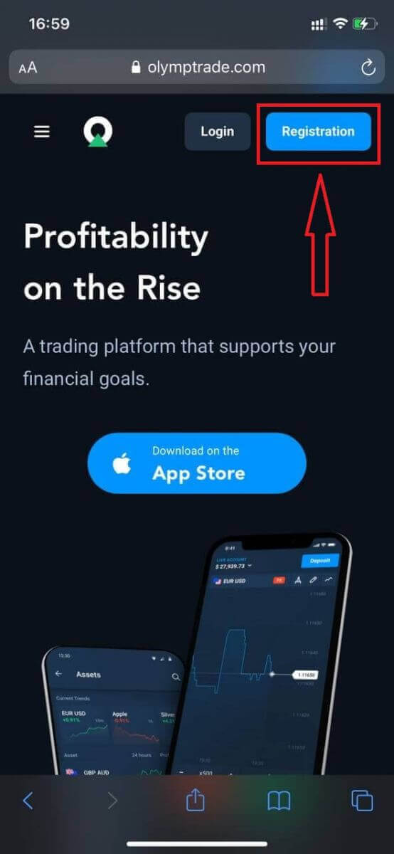 Cum să înregistrezi un cont pe Olymptrade