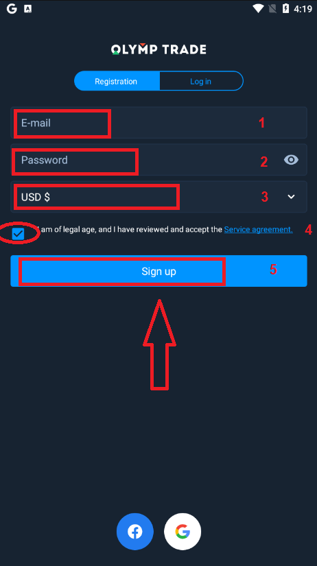 如何在 Olymp Trade 注册和交易 如何在 Olymp Trade 注册和交易