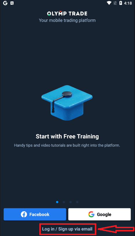 Hoe om te registreer en te handel by Olymptrade Hoe om te registreer en te handel by Olymptrade