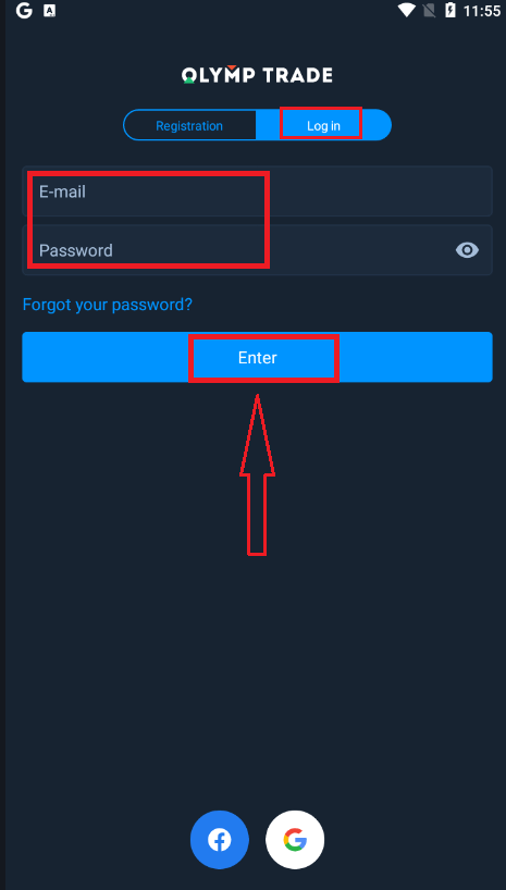 如何登录 Olymptrade 并提款