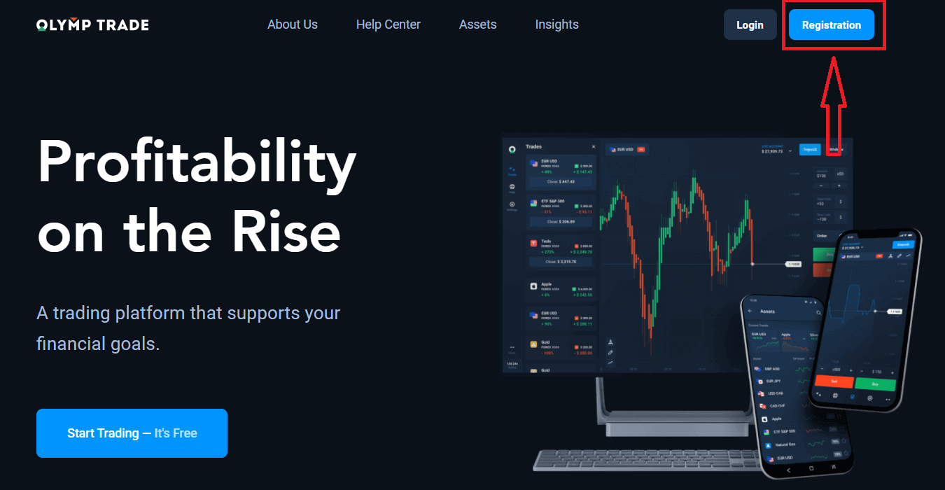 Hoe om aan te meld en aan te meld by Olymptrade Hoe om aan te meld en aan te meld by Olymptrade