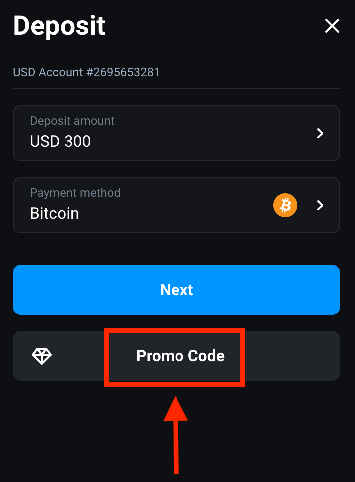 Депозит Olymptrade через Crypto: Bitcoin, ETH, USDT, Lunu