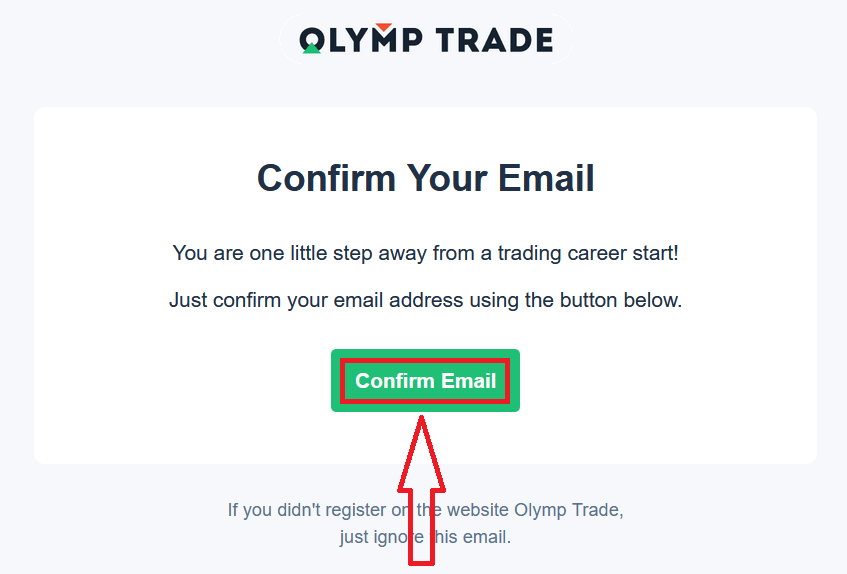 Otvorite račun za trgovanje i registrujte se na Olymptrade