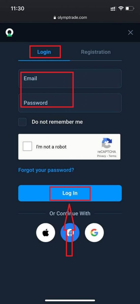 How to Login and start Trading at Olymp Trade How to Login and start Trading at Olymp Trade